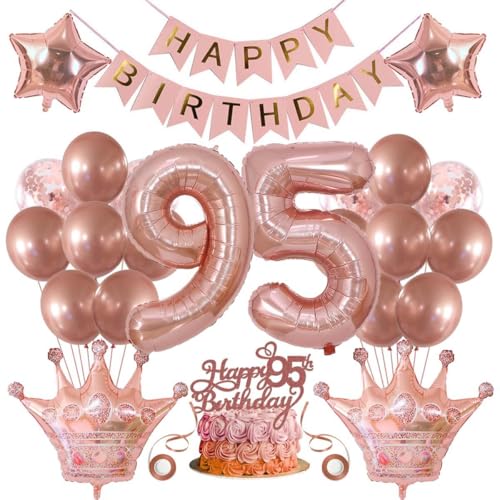 Comprar 95. Cumpleaños Decoraciones Mujeres 95 Cumpleaños Mujeres Globos 95 Cumpleaños Mujer Decoración 95 Cumpleaños Mujer Oro Rosegold Decoración Navidad Pastel Decoración Cumpleaños 95 Cumpleaños Globo 95 Ofertas 2025 | regaloscumple.com