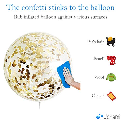 Ofertas Nochevieja – Globos y + Globo Gigante Confetti Globo con Dorado Cumpleaño, y Nuevo