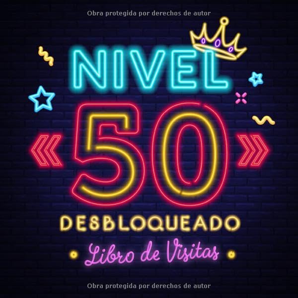 Consigue ahora Nivel 50 desbloqueado: Libro visitas para el 50 cumpleaños – Regalos originales para hombre - 50 años gamer decoración - Libro Catálogo firmas para felicitaciones y fotos los invitados Rebajas 2024 | regaloscumple.com
