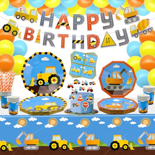 Consigue ahora Paquete 162 suministros para fiestas Regalos cumpleaños camión volquete decoraciones cumpleaños platos para fiestas manteles cumpleaños para 20 invitados Rebajas 2024 | regaloscumple.com