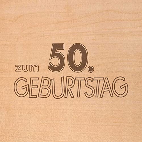Comprar Holzgrusskarten Tarjeta original 50 cumpleaños Cumpleaños – 100% fabricada en Austria – Madera cerezo – Tarjeta cumpleaños tarjeta cumpleaños regalo cumpleaños y mucho más Rebajas 2025 | regaloscumple.com