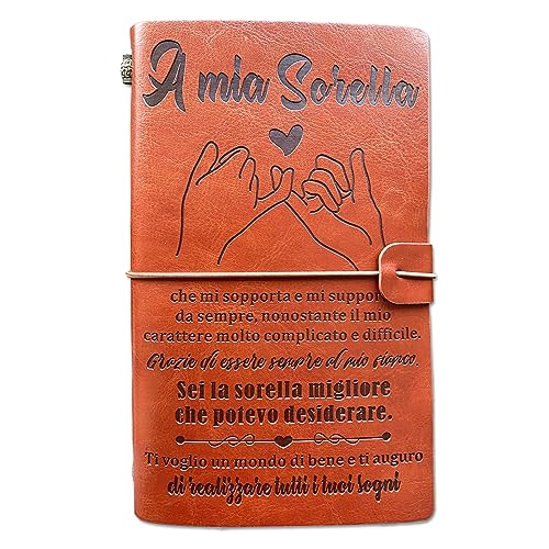 Comprar OMNIQI Regalos Para Hacer A La Hermana Navidad Cumpleaños Diario Cuaderno De Cuero Ideas Original Útil Para Mujer BlackFriday Rebajas 2024 | regaloscumple.com