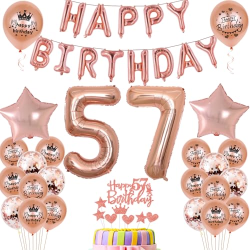 Consigue ahora Globos Cumpleaños 57 cumpleaños decoración mujer oro rosa 57 cumpleaños fiesta decoración 57 cumpleaños decoración para mujer 57 cumpleaños oro rosa (57) Top Precio 2025 | regaloscumple.com