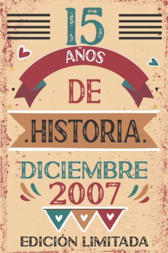 Comprar 15 Años De Historia Diciembre 2007: Libro visitas cuaderno 110 páginas felicitaciones idea regalo regalo Para la esposa novia mujer La madre Regalos Ofertas 2025 | regaloscumple.com