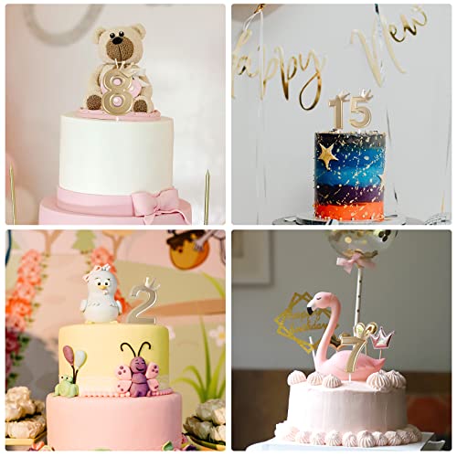 Dónde comprar en España 7,6cm Cumpleaños 3D Cumpleaños con Velas Número Cumpleaños Fiestas 1)