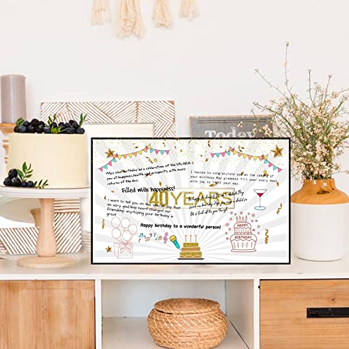 Comprar en Amazon BOFUNX Felicitación 40 Postal Grande Felicitaciones Feliz a Amigos