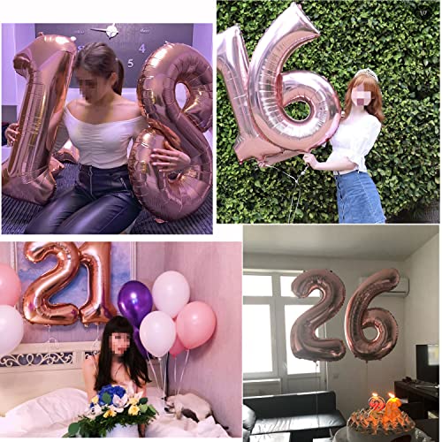 Top Precios Oro rosa globo 35 cumpleaños deco mujer Oro rosa foil