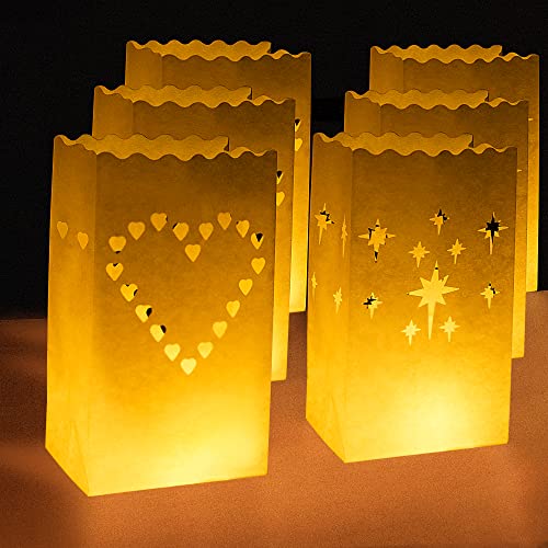 Comprar Bolsas para Velas Bolsas Papel Luz Decoraciones para Cumpleaños Fiesta Boda Navidad 2 Modelos 20 Ideas para regalar Piezas Blanco Ofertas 2024 | regaloscumple.com