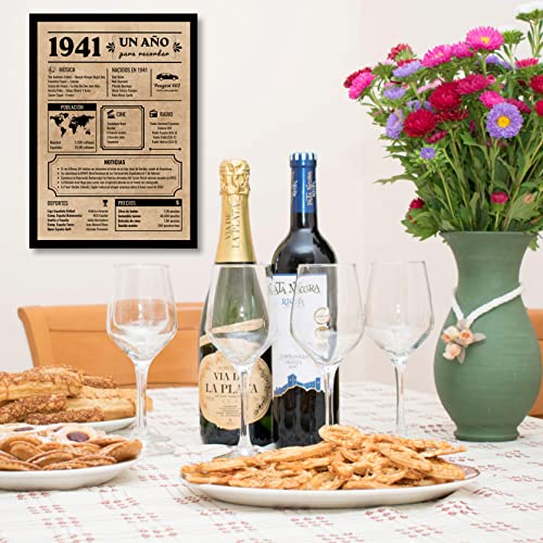 Ofertas en regaloscumple.com Tarjeta Felicitación Cumpleaños 1941 | Regalo   Cumpleaños | Año   Nacimiento 1941 | Póster Cumpleaños Vintage | 82 cumpleaños hombre | 82 cumpleaños mujer | Cartel Decoración Fiesta (1941)