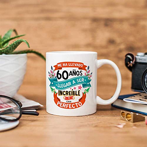 Ofertas MUGFFINS Taza 60 Cumpleaños - Me ha Llevado 60 años