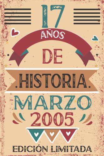 Comprar 17 Años De Historia Marzo 2005: 17 Navidad años. Libro visitas cuaderno 110 páginas felicitaciones idea regalo regalo Para la esposa novia mujer La madre Top Precio 2025 | regaloscumple.com