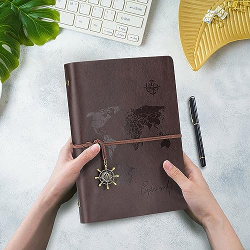 Ofertas Libreta Hojas Blancas Cuaderno Viaje Vintage Rellenable Bloc Notas Diarios Escribir