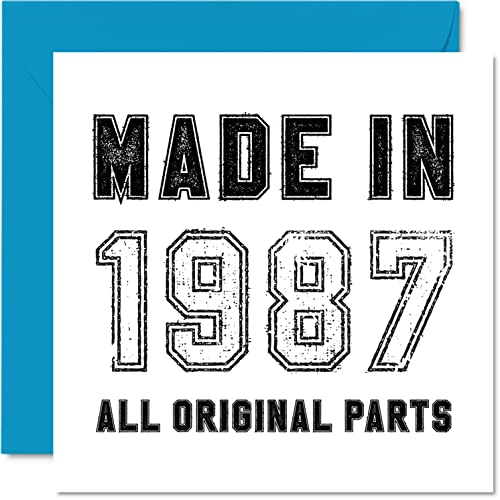 Comprar Tarjeta cumpleaños número 37 para hombres y mujeres hecha en 1987 todas las piezas originales divertida tarjeta 37 cumpleaños para papá mamá hermano hermana amigo 145 mm x Catálogo 145 mm Ofertas 2024 | regaloscumple.com