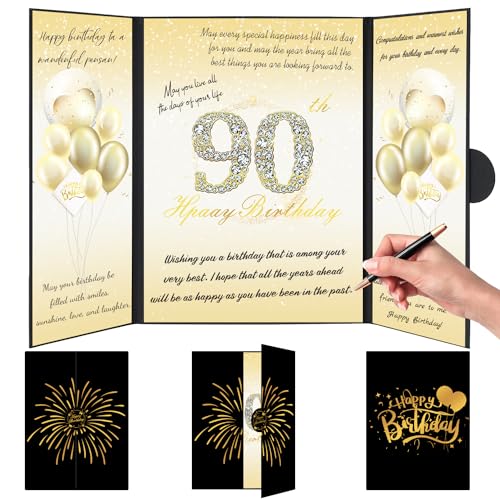 Comprar Feliz 90 Cumpleaños Libro Visitas Oro Negro Regalo Cumpleaños BlackFriday 90 Años El Libro Visitas Mis 90 Años Regalos Cumpleaños 90 Años para Mujeres Hombres Rebajas 2024 | regaloscumple.com