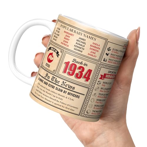 Ofertas Cumpleaños 89 – Taza vuelta en 1934 en este año, regalo