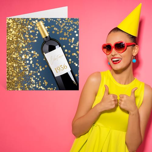 Dónde comprar en España Tarjetas de cumpleaños número 89 para mujeres y hombres botella