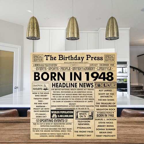 Mejores precios Tarjetas de cumpleaños número 76 para hombres y mujeres –