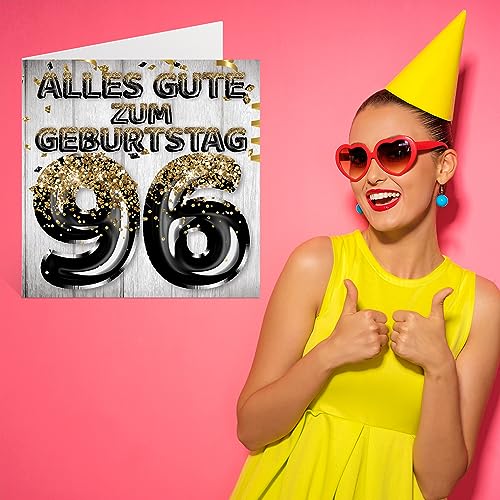 Ofertas de última hora Stuff4 Tarjeta hombres Globos purpurina y tarjetas cumpleaños años, mm, y cumpleaños