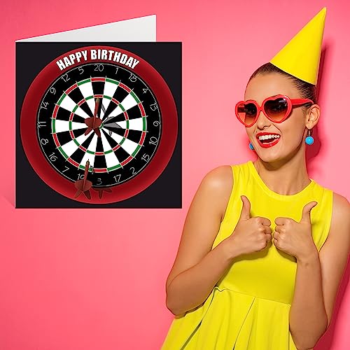 Ofertas en regaloscumple.com Divertidas cumpleaños hombres mujeres, dardos, feliz papá, abuelo niñera, tío 145 x mm, deportivos,