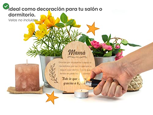 Comprar en Amazon CONTRAXT Tarjeta regalo Dia de la Madre madera Regalo original
