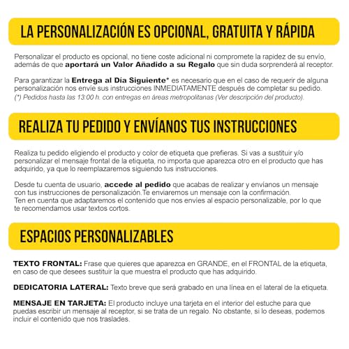 Ofertas de última hora «La mejor edad es cuando dejas   cumplir años y empiezas a cumplir sueños» Mensaje en una Botella. Vino Tinto Reserva 12 Meses + Gift Box. Etiqueta Roja PERSONALIZABLE
