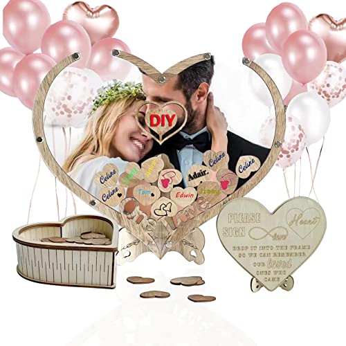 Comprar Libro visitas boda Alternativa Cuadro firmas Madera 65 corazones escribir álbum fotos regalo rústico Promoción bautizos cumpleaños baby shower comunión Ofertas 2023 | regaloscumple.com