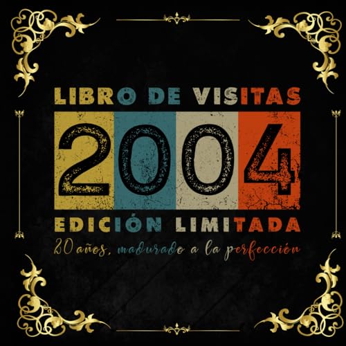 Consigue ahora Libro Navidad visitas 20 años 2004 vintage: 120 páginas en blanco con espacio para fotos y mensajes invitados. Ofertas 2024 | regaloscumple.com