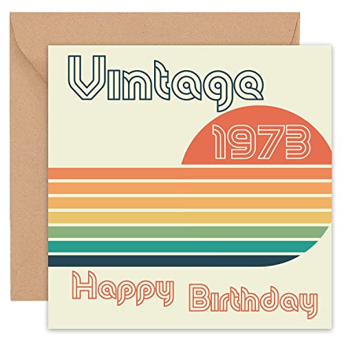 Comprar Felbridge Studio Tarjeta 50 cumpleaños Regalos – Regalos 50 cumpleaños para hombres y mujeres divertidos – Tarjetas cumpleaños para hombres – hijo marido él hija hermana mamá 1973-14 cm Ofertas 2023 | regaloscumple.com