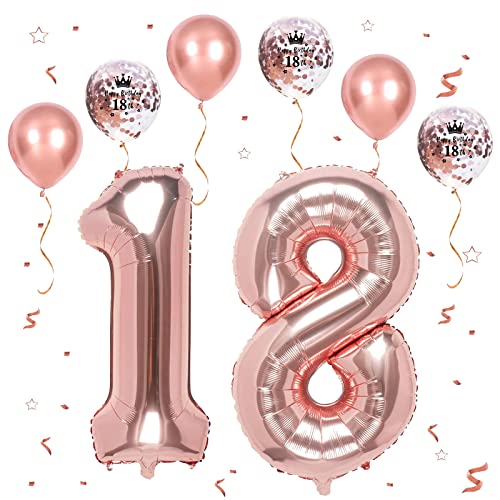 Oferta Oro Número Globos, Pulgadas Aluminio Número y Globos, Helio 81, Cumpleaños Para Mujeres Aniversario 18/81)