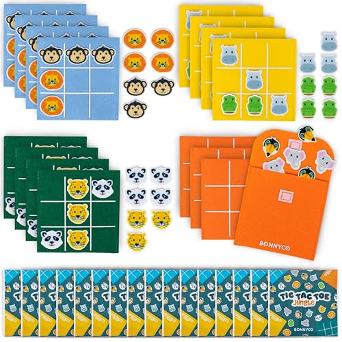 Consigue ahora BONNYCO Tres en Raya Niños Animales Pack 16 Regalos Cumpleaños Niños Colegio Detalles Cumpleaños Cumpleaños Niños Relleno Piñatas Cumpleaños Infantil Regalitos Cumpleaños Invitados Niños Rebajas 2024 | regaloscumple.com