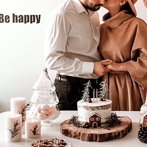 Ofertas de última hora LUTER Metálico Velas de Tarta Cumpleaños Originales Oro Champagne Pastel Cirios con Portavelas para la Decoración del Banquete Boda (48 Piezas)