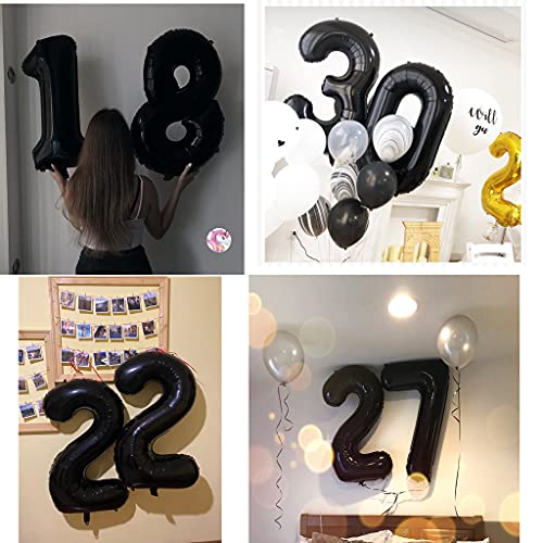 Ofertas Foil Globo Número 46 Negros Globo Número 46 Negros 100cm