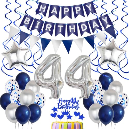 Comprar Globos 44 Años Hombre Azul Globos 44 Cumpleaños Cumpleaños Hombre Decoracion 44 Cumpleaños Globos Plateados Azules 44 Hombres Cumpleaños Decoracion 44 Globos Plateado Azul 44 Cumpleaños Fiesta Decoracion Top Precio 2024 | regaloscumple.com