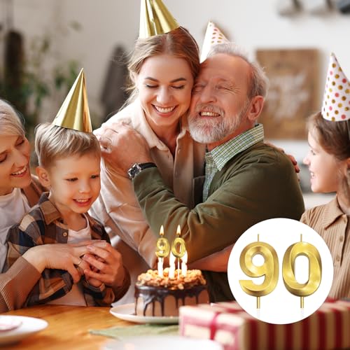 Ofertas de última hora Vela con Dorada Diseño - 0, con Decoración Vela Fiesta Aniversario Decoración