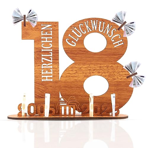 Consigue ahora 18 Cumpleaños Regalo en Efectivo Libro Visitas Letrero Madera Regalos Cumpleaños o Aniversario Regalos Madera para Amigos y Familiares (2005-2023 Cumpleaños 18th) Rebajas 2024 | regaloscumple.com