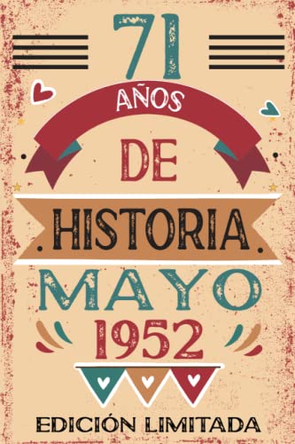 Comprar 71 Años De Historia Mayo 1952: Libro visitas cuaderno 110 páginas BlackFriday felicitaciones idea regalo regalo Para la esposa novia mujer La madre Ofertas 2024 | regaloscumple.com