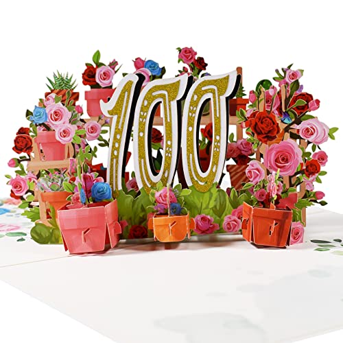 Oferta Magic Tarjeta tarjeta aniversario tarjeta 3D, cumpleaños tarjeta con rosas
