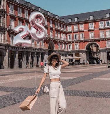 Mejores precios Globo numero 23 o 32 oro rosa. Globos Gigante números 2 3 fiestas cumpleaños decoración fiesta aniversario boda tamaño grande 70 cm con accesorio para inflar aire helio