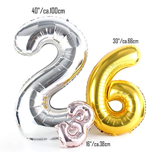 Top Precios Globo 60 - 60 cumpleaños globo dorado número cumpleaños dorado globo 60 - número - 60