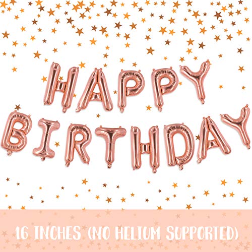 Oferta Flash JOYMEMO 15 cumpleaños Feliz cumpleaños Oro Feliz Globo Fiesta cumpleaños