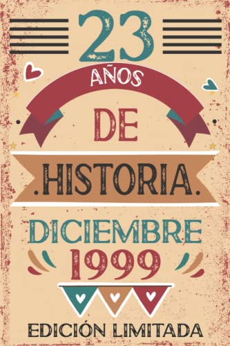 Comprar 23 Años De Historia Diciembre 1999: Libro visitas cuaderno 110 páginas BlackFriday felicitaciones idea regalo regalo Para la esposa novia mujer La madre Top Precio 2024 | regaloscumple.com