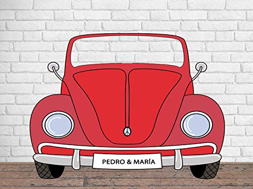 Consigue ahora Photocall Personalizado para Bodas BlackFriday en Cartón Coche Rojo 200x150cm | Photocall Personalizado Coche Rojo | Photocall Personalizado Económico y Original | Photocall Personalizado Troquelado Top Precio 2024 | regaloscumple.com