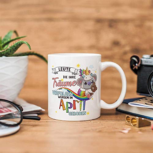 Comprar en Amazon MUGFFINS Taza - Cumpleaños Koala Abril (en alemán)