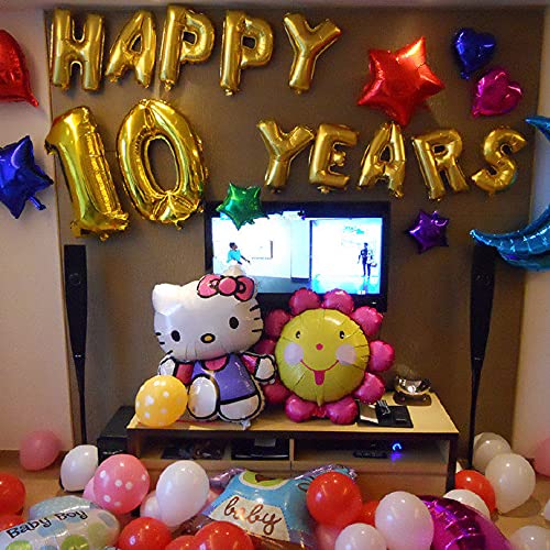 Ofertas Globos 45 números 0 9 la a Z, decorativos baby despedida boda, decoración M)