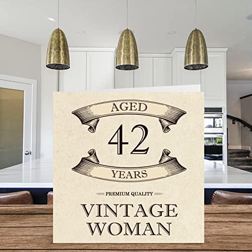 Ofertas de última hora Tarjetas vintage años 42 divertida cumpleaños hermana, novia, prima, 145 x mm, felicitación