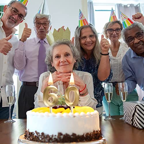 Mejores precios Velas números Velas cumpleaños forma Velas con dorada decorativa Aniversario Fiesta