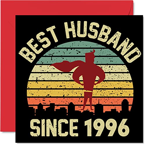 Comprar Tarjeta 28 aniversario para marido esposa mejor marido desde 1996 regalos con texto en inglés "I Promoción Love You" tarjetas feliz 28 aniversario boda para pareja tarjetas felicitación Ofertas 2025 | regaloscumple.com