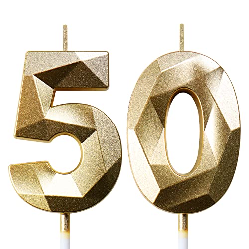 Comprar Velas Cumpleaños Vela 50 años Fiestas Velas Ideas para regalar Cumpleaños Números Oro Vela Cumpleaños Dorada Velas 50 Cumpleaños Top Precio 2025 | regaloscumple.com
