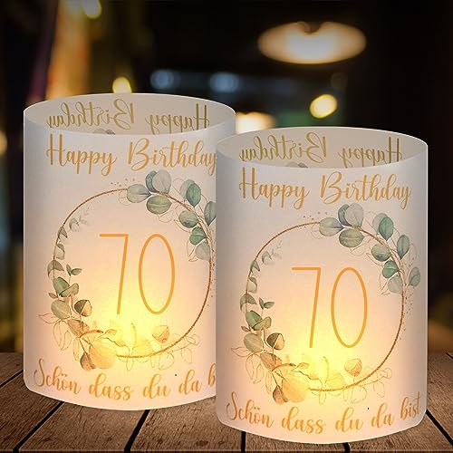 Oferta BOYATONG portavelas cumpleaños, y 70 decoración cumpleaños regalos cumpleaños, velas o