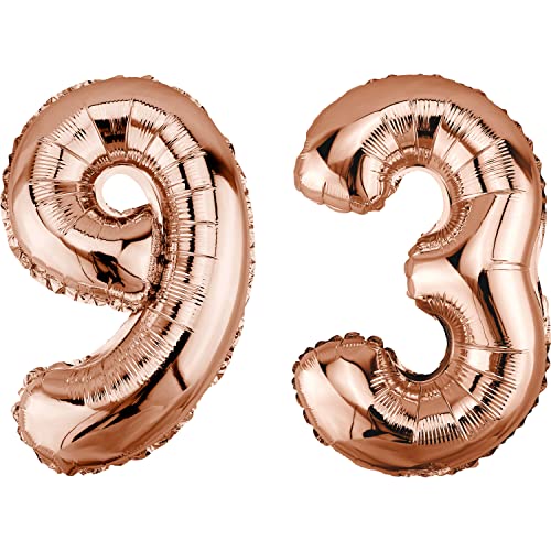 Consigue ahora DekoRex Globo papel aluminio oro rosa 82 cm decoración para Catálogo cumpleaños aniversario boda (número 93) Top Precio 2025 | regaloscumple.com